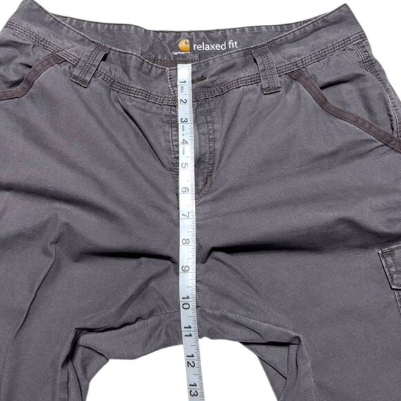 Carhartt Cropped Cargo Shorts Gray Size 10 - Picture 7 of 8